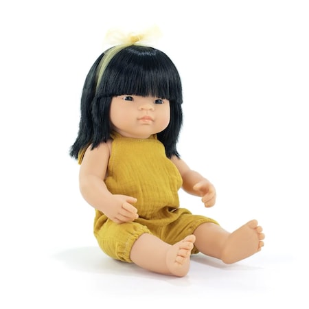 Miniland My Friends & Me Baby Doll, Asian Girl, 15'' 33204