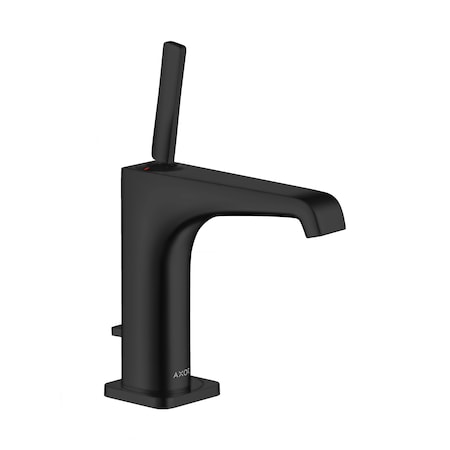 Axor Citterio E Single-Hole Faucet 125 with Pop-Up Drain, 1.2 GPM in Matte Black 36100671