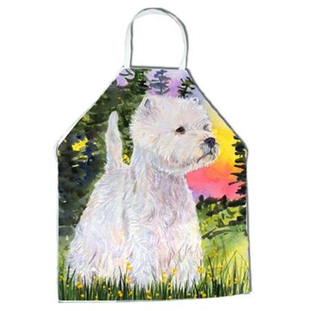 Carolines Treasures Westie Apron - 27 H x 31 W in. SS1067APRON