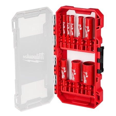 Milwaukee Tool 8 pc. DIAMOND MAX Hole Saw Bit Set 49-56-0570