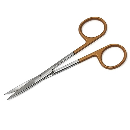 A2Z Scilab IRIS Scissors 4.5 inches Stainless Steel Straight Blades Lab Shears with Color Handle A2Z-ZR1138
