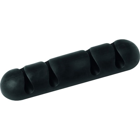 Durable Office Products Cable Clips for 4 Cables Graphite, PK 2 504037