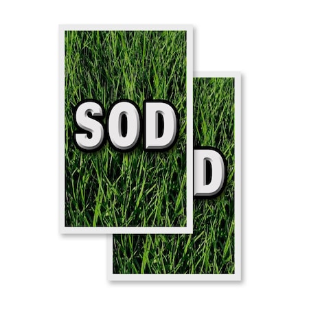 Signmission Sod, Vinyl Decals Only 24 Inch x 36 Inch, Vinyl Decal, 2PK DSB-2436-2PACK-Sod