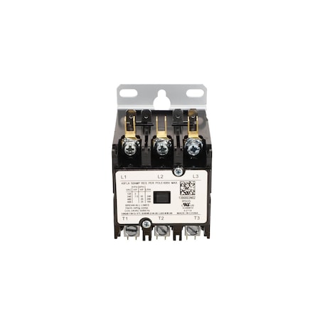 Carrier Compressor Contactor, 3Pole, 40A, 3Ph 13B0003N02