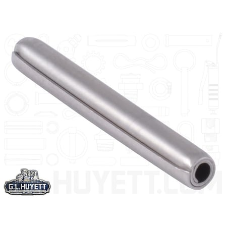 Huyett Coiled Spring Pin, Standard Duty, Passivated 420 Stainless Steel, 4 mm Dia x 30 mm Length SPCMSP-040-030