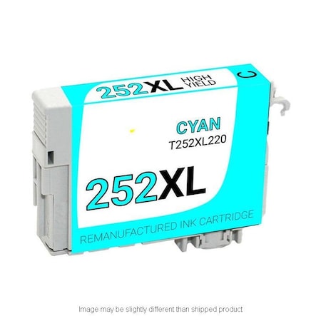 Epson Replacement, CYAN Compatible InkJet Ink, 1,100 page yield T252XL220-S