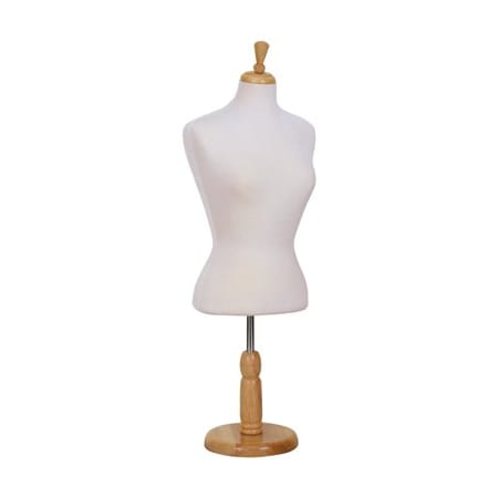 Specialty Store Services Pinnable Female French Blouse Countertop Dress Form, Female Countertop Jersey Form 6201F