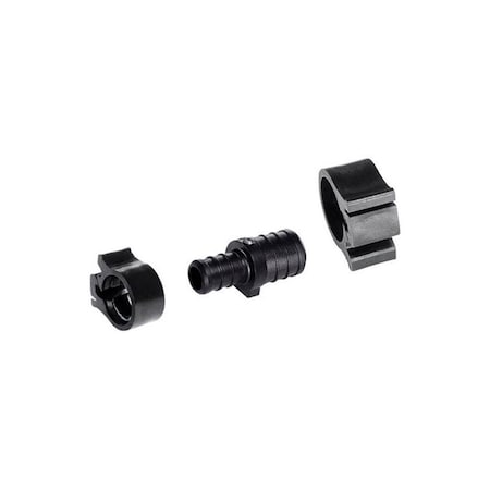 Pexlock FlairIt 0.75 in. x 0.5 in. Dia. Pex Reducing Coupling with Clamps 4807889