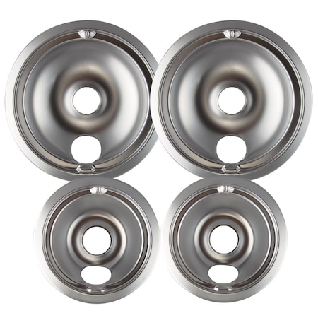 Range Kleen Chrome Drip Bowls 8 in. W X 8 in. L 119204XN