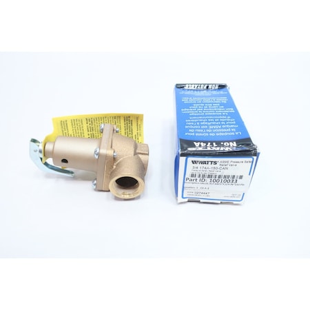 Watts PRESSURE SAFETY RELIEF VALVE 150PSI 3/4IN NPT 174A-150-CAN
