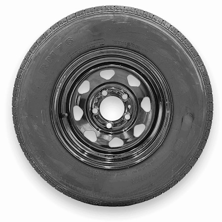 Rubbermaster - Steel Master ST185/80R13 8 Ply 5 On 4.5 Bolt, Black Wheel Assemblies 599366BLK