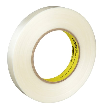 Scotch Strapping Tape, 7.7 mil Thick, 0.75 in W x 180 ft L, 3 in Core Dia., Clear, 48 PK 880