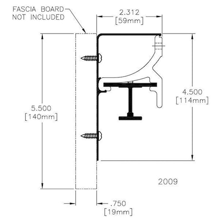 Le Johnson Wall Mount Bracket Wood Fascia 200 Series F/ Sliding Door - 3pk 2009
