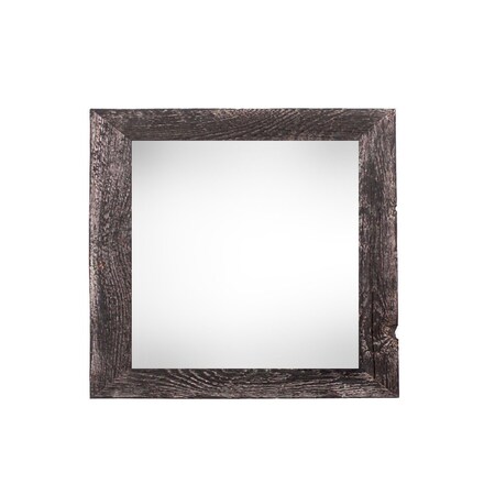 Homeroots 8" x 8" Black Solid Wood Tabletop Picture Frame 380320