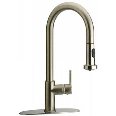 Latoscana La Toscana 64PW591JO Single Handle Kitchen Faucet With Pull-down Spout- Brushed Nickel 92PW591LL