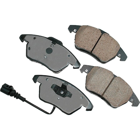 Fiesta AKEUR1107 Euro Ultra Premium Ceramic Disc Brake Pad Kit for 2013-2006 Audi A3 FI3650768