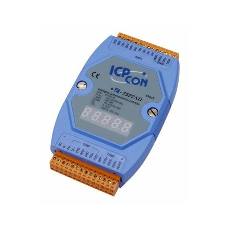 Icp Das Intelligent Communication Controller with one RS-485 Port, one RS-232 Port and on I-7522AD