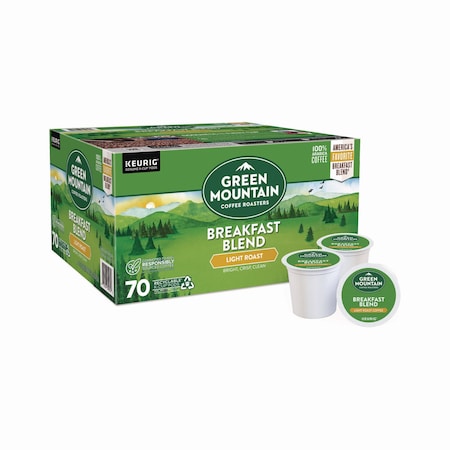 Green Mountain Coffee Breakfast Blend Coffee K-Cup Pods, Regular, 70PK 5000379672