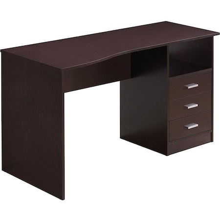 Techni Mobili Classic Computer Desk with Multiple Drawers, Wenge - 29.5 x 51.25 x 23.5 in. RTA-8404-WN