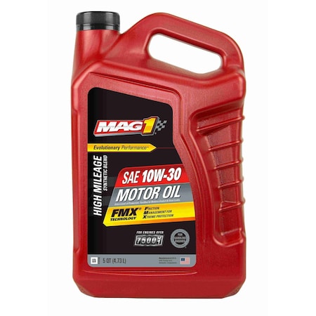 Mag 1 Engine Oil, Hi Mileage, 10W-30, 5 Qt. MAG67180