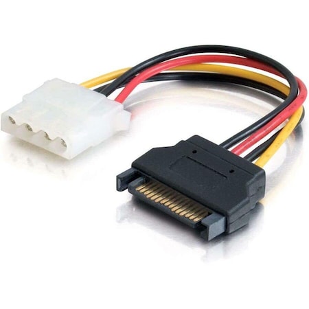 C2G 6in SERIAL ATA 15P M TO LP4 F POWER CBL 10149