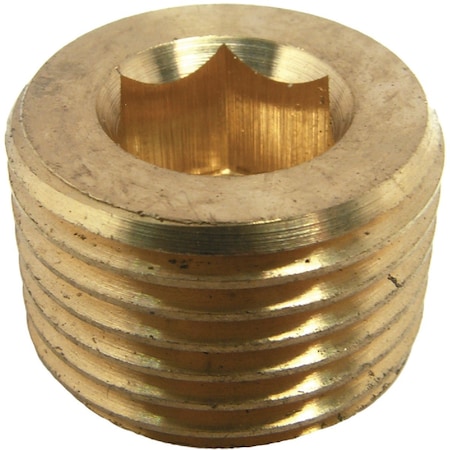 Westlake Pipe & Fittings 1/2'' MPT Brass Countersunk Plug 17-9197