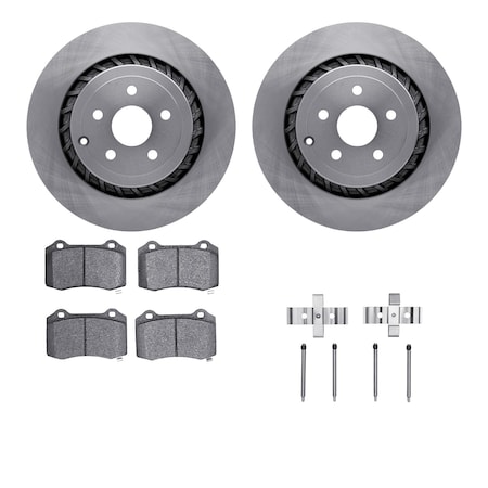 Dynamic Friction Co DFC Rotors with EURO 5000 Ceramic Brake Pads includes Hardware 6612-47042