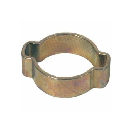 Dixon Valve Double-Ear Pinch-On Clamps, 1/2 in Dia, Steel, 100/bag, 100PK 238-1113