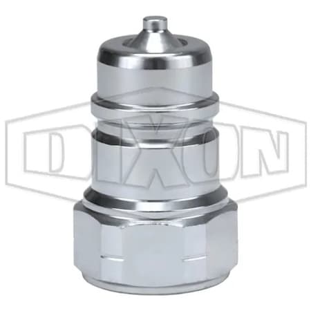 Dixon AG Series Agricultural Poppet Valve Plug, 3/4-14 Nominal, Female NPTF, Steel AG6F6-PV