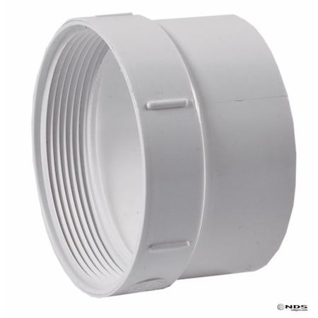 Plastic Trends NDS Schedule 35 4 in. Spigot each X 4 in. D FPT PVC Pipe Adapter 1 pk 413P