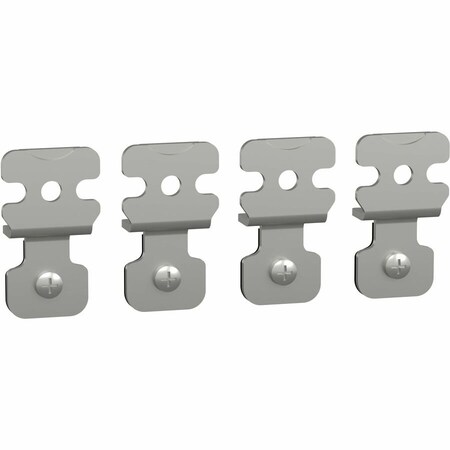 Schneider Electric Set of 4 wall fixing lugs, made of steel. For Spacial S3D enclosure NSYAEFPFSC