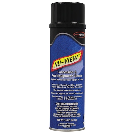 Quest NU-VIEW Concession & Food Equipment Cleaner, 20oz, 6PK 20301