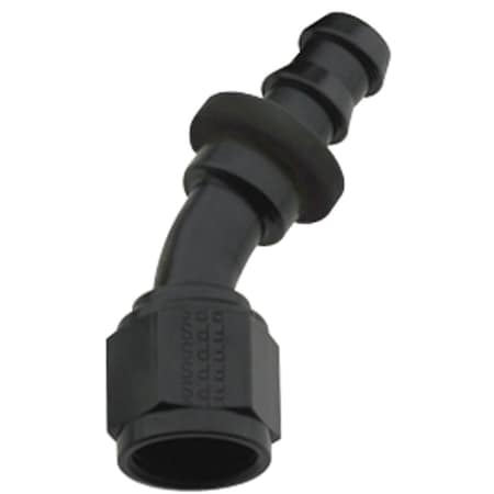 Geared2Golf 203016-BL 30 deg 8000 Series Push-Lock -16 AN Race Hose End, Black GE3651047