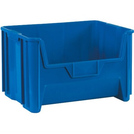 Partners Brand Storage Bin, Blue, 12-7/16 in H, 15-1/4 in W, 19-7/8 in L, 3 PK BING110