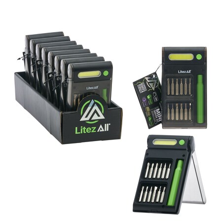 Litezall Work Light with Screwdriver and Bits LA-COBBITS-8/32