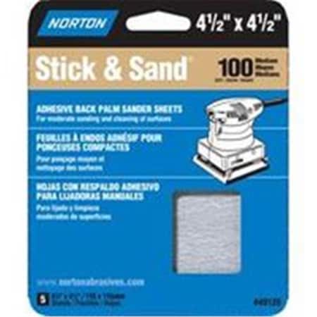 Norton Co 4.5X4.5 Stick&Sand Sheet 100 5452 NO386994