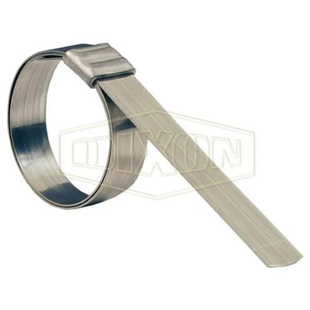 Dixon Roll-Over Smooth Band Clamp, 1 ID x 0.025 in Thick, 201 SS, Domestic JS243