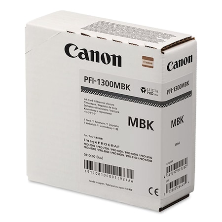 Canon Ink (PFI-1300), Matte Black 0810C001AA