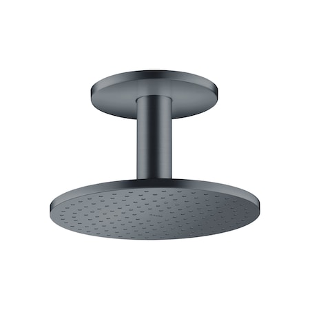 Axor ShowerSolutions Showerhead 250 2-Jet Ceiling Connection, 1.75 GPM in Brushed Black Chrome 35365341