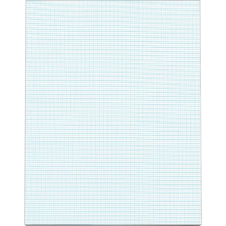 Tops Business Forms TOPS, QUADRILLE PADS, 10 SQ/IN QUADRILLE RULE, 8.5 X 11, WHITE, 50PK 33101