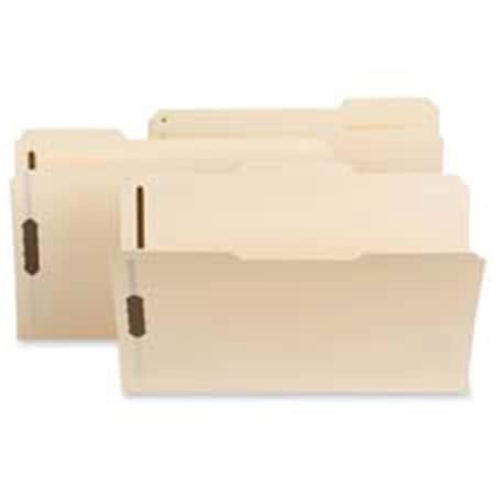 Smead Polyfastener Folder- Letter- .33 Asstd- 2- Pos.1&3- Manila SMD10545