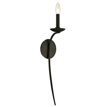 Troy Lighting Sawyer 1 Light Wall Sconce 5 In. Forged Iron B6301-FOR