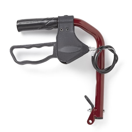 Medline Red Right Upper Cane and Brake Assembly for Transport Chairs WCA808BHRR
