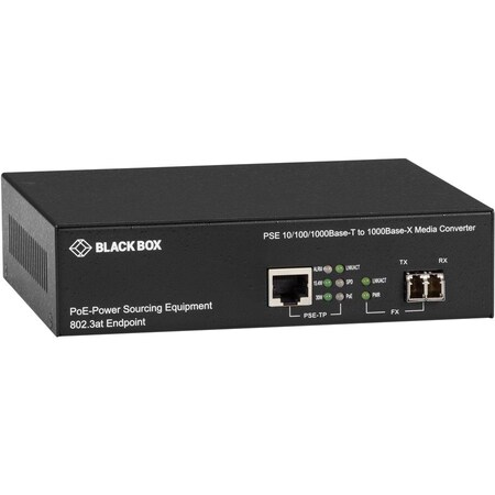 Black Box Black Box Media Converter, 10/100/1000 Mbps LPS-500A-MM-LC-R3
