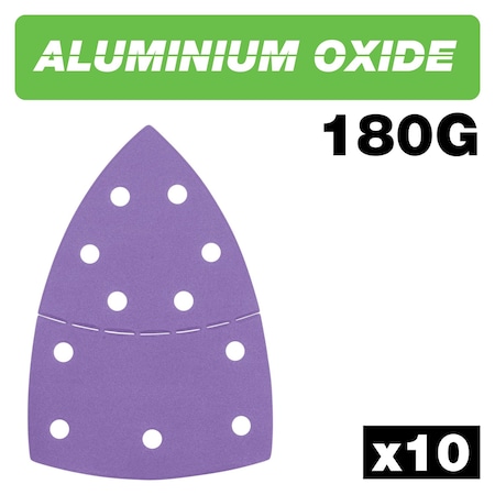 Trend Aluminum Oxide 4x6 Inch 180 Grit Detail Sanding Sheets, Pack of 10, AB/DET/180A, 10PK U*AB/DET/180A