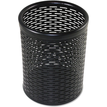 Artistic Urban Collection Punched Metal Pencil Cup, Black AOPART20005