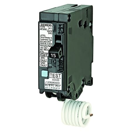 Siemens 15 amps Dual Function Single Pole Circuit Breaker