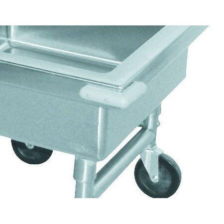 Advance Tabco Corner Bumpers, for mobile, silver soak sinks & mobile mixer stands set of 4 9-SS-2