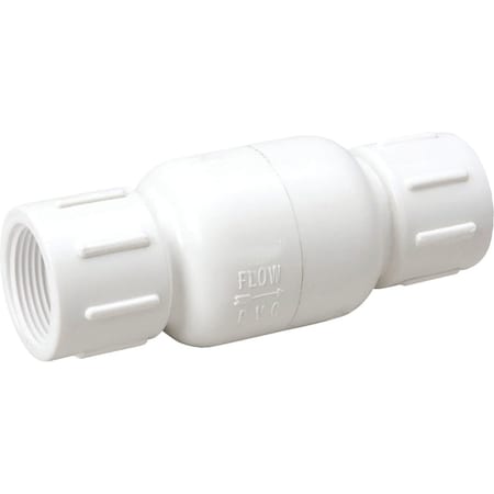 Proline Series ProLine PVC 1/2'' FIP x 1/2'' FIP In-Line Check Valve 101-103