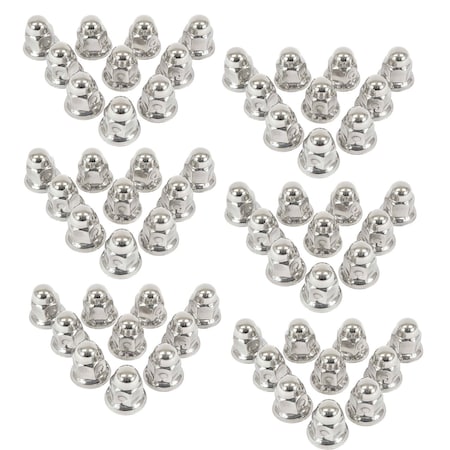 Mytee Products Stainless Steel Lug Nut Covers, 2 in, 6PK LNC-SS-51x33x6